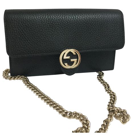 pochette gucci femme 2018|Gucci leather shoulder bag.